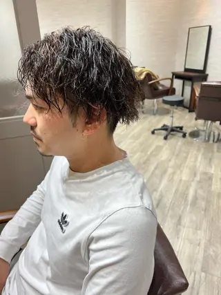 パーマ メンズ 縮毛矯正×髪質改善 店長　DAITOのヘアスタイル