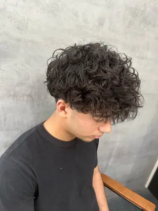 ショート パーマ ヘアアレンジ メンズ メンズヘア静岡 ✂︎Ryuheiのヘアスタイル