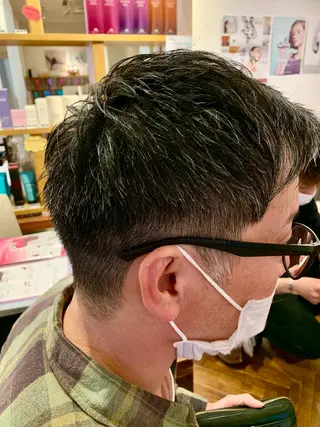 ショート メンズ 秋山知穂🧸縮毛矯正 ショート新越谷南越谷のヘアスタイル