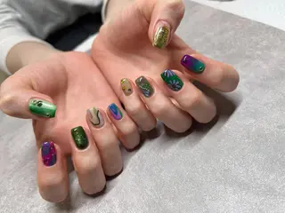 ネイル ネイルズシャトン トップネイリスト牛島のネイルデザイン