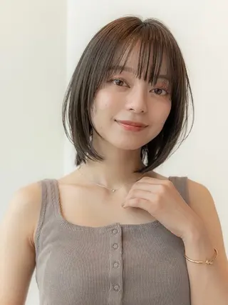 ミディアム 韓国ヘア⭐︎髪質改善 io（イオ）のヘアスタイル
