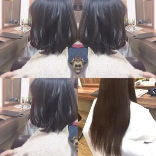 ショート ミディアム セミロング ロング カラー 🟦髪質改善6年 💊YAMAMOTOのヘアスタイル