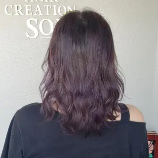 ミディアム カラー 神谷 涼のヘアスタイル