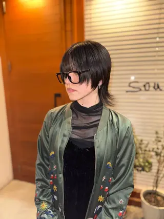 ミディアム のん/ショートカット /南堀江のヘアスタイル