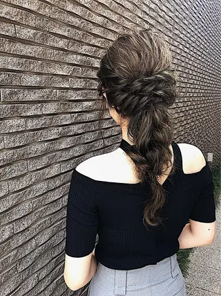 ロング 京都最安価エクステ muuka🦋のヘアスタイル