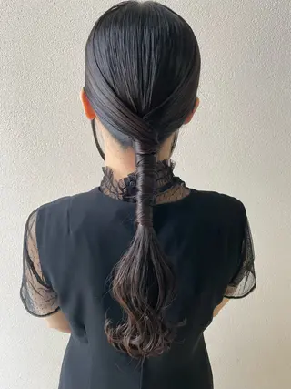 ロング ヘアアレンジ 沢田 瞳のヘアスタイル