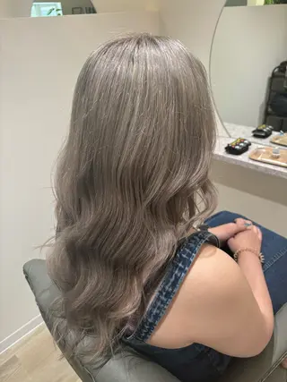 ロング カラー 中田 渚のヘアスタイル