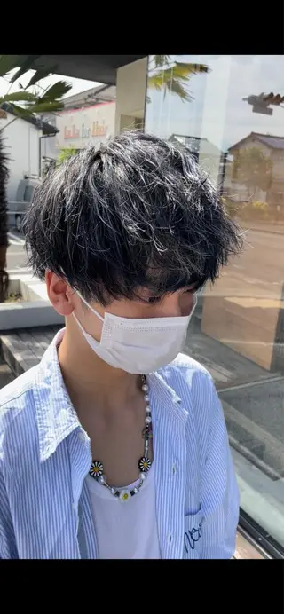 ショート カラー メンズ 村上 楓弥のヘアスタイル