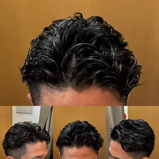 ミディアム 阿賀 佑季のヘアスタイル