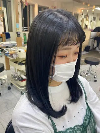 セミロング カラー 髪質改善/艶カラー /梅田/菅野🌟のヘアスタイル