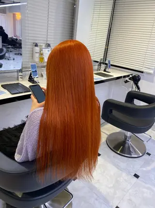 ロング カラー ヘアアレンジ 🥀レイヤー×ハイト ーントレンドヘア🥀のヘアスタイル