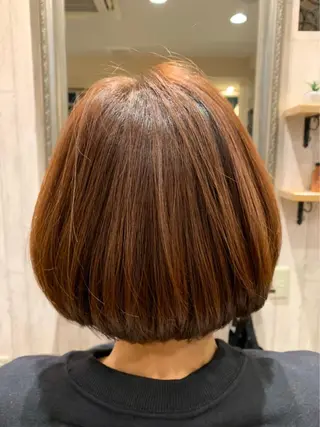 ミディアム カラー 三瓶 龍皇のヘアスタイル