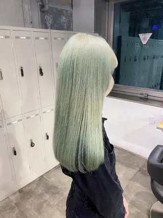 ロング カラー エフェクトブリーチ 🌟前澤啓太朗のヘアスタイル