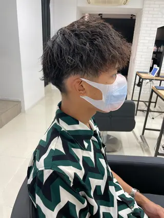 ショート カラー パーマ ヘアアレンジ メンズ 🔥メンズ特化🔥 木村 祐太のヘアスタイル