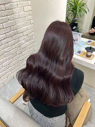 ロング カラー ヘアアレンジ 髪質改善&艶感カラー 🪄岡井美結のヘアスタイル
