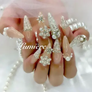 ネイル Lumière｜ ロング｜ワンホンのネイルデザイン