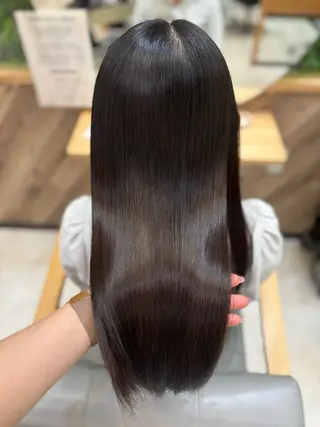 ロング オリーブカラー/ ピンクカラー/みさきのヘアスタイル