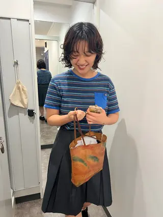 ミディアム パーマ パーマ/透明感カラー 元町🌱takutoのヘアスタイル