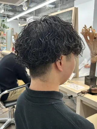 ショート メンズ パーマ メンズパーマ/ メンズカット/タクヤのヘアスタイル