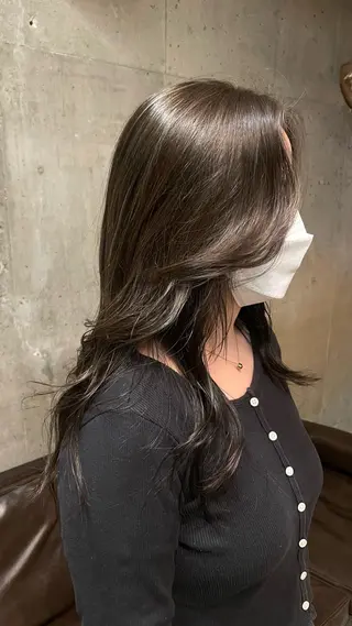 ロング カラー ショート/パーマ /muku サリのヘアスタイル