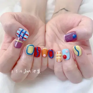 ショート ネイルJaol 池袋のネイルデザイン