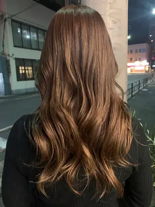 ロング 艶髪color💎髪 質改善ストレート大吉のヘアスタイル