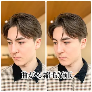 ショート メンズ 【メンズ縮毛矯正】 FILMS  軍司のヘアスタイル