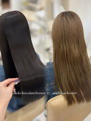 ロング カラー りほ/顔周りカット/ レイヤーカットのヘアスタイル