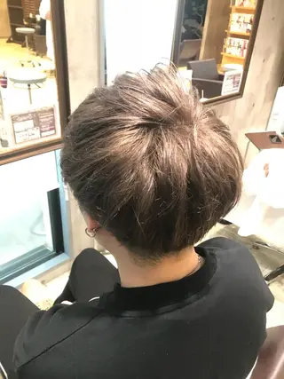 ショート カラー パーマ ヘアアレンジ メンズ キッズ ネイル マツエク・マツパ EnBlesS西宮 マンツーマン神道有基のヘアスタイル
