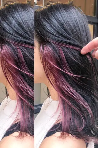 ミディアム カラーモデル募集中 美容室ハピスのヘアスタイル