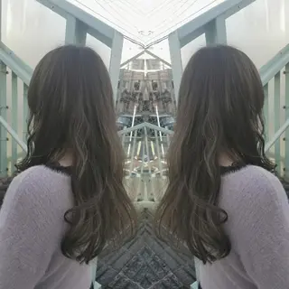 セミロング 今中 小百合のヘアスタイル