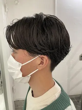 ショート カラー パーマ ヘアアレンジ メンズ ハイトーン/レイヤー 🌸さくらのヘアスタイル