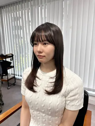 ロング カラー パーマ ヘアアレンジ メンズ キッズ レイヤーカット 🌿透け感カラーのヘアスタイル