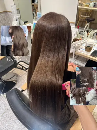 カラー 髪質改善&艶カラー/ ほんだあみ (♡)のヘアスタイル