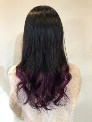 ロング カラー デザインカラー モデル募集🌈のヘアスタイル