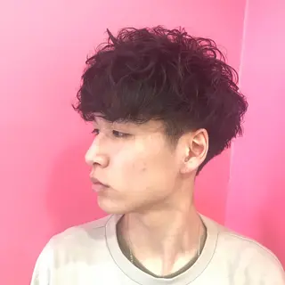 ショート パーマ メンズ Vir by browのヘアスタイル