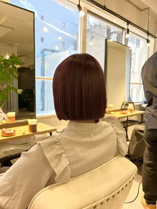 ミディアム 🎀クロスパーマ/ ボブ🎀MOMONAのヘアスタイル