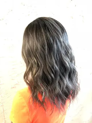 セミロング カラー ✨️プルエクステ ディプロマ取得✨️のヘアスタイル