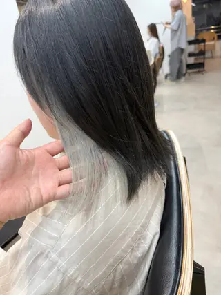 ミディアム カラー 当日予約🆗ショート /ハイライト/松本のヘアスタイル