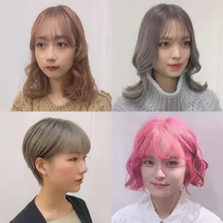 ミディアム カラー ヘアアレンジ 柔らか垢抜けｶﾗｰと ｶｯﾄ🫧ASUKAのヘアスタイル