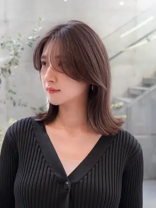 ミディアム 表参道美容師 ぶんじのヘアスタイル