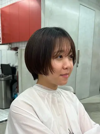 ショート ケアブリーチ/ ハイトーン/牧野のヘアスタイル