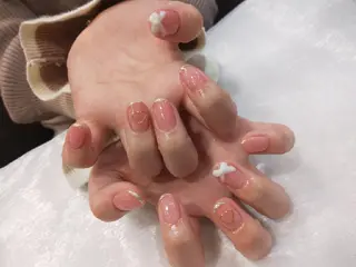 ネイル はばすみれ🎀ﾈｲﾙ 光ﾌｪｲｼｬﾙ ﾍｱのネイルデザイン