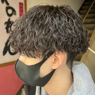 ミディアム パーマ メンズ 立川/メンズパーマ 厚進太郎のヘアスタイル