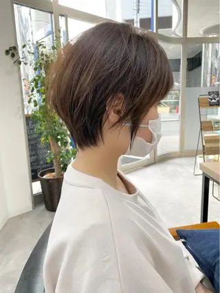 ショート カラー パーマ 横浜縮毛矯正 ☆渋谷良太のヘアスタイル
