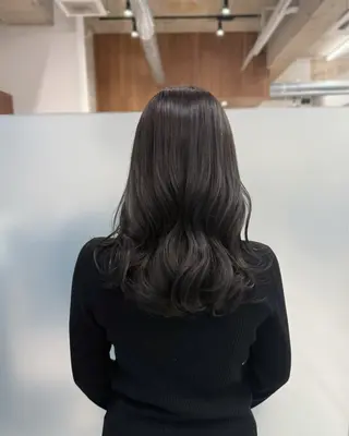 ミディアム カラー 縮毛矯正+モテカラー 🎀✨MIHOのヘアスタイル