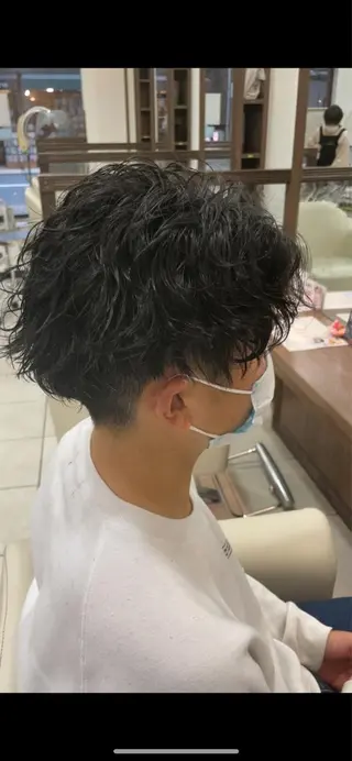 ショート パーマ メンズ 大澤　裕貴 【メンズカット】のヘアスタイル