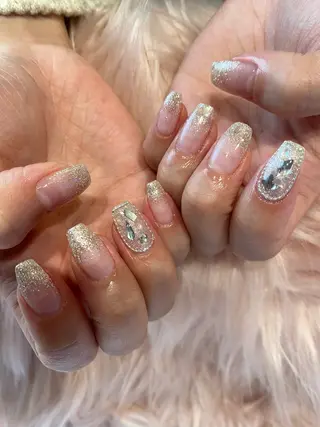 ネイル crystal ⭐︎ colorのネイルデザイン