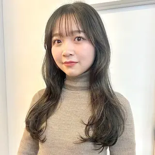 ロング 北島 遥香🫧インナ ー /ベージュカラーのヘアスタイル