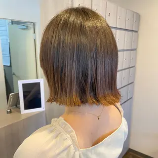 ミディアム 縮毛矯正/ヘッドスパ 牧野のヘアスタイル